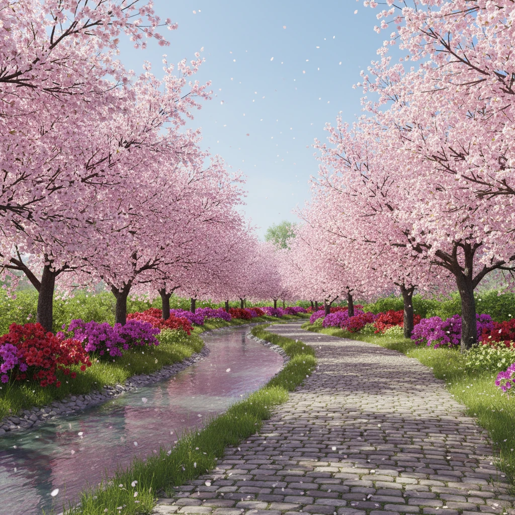 오정대공원 베르네천 벚꽃 개화 시기 ..