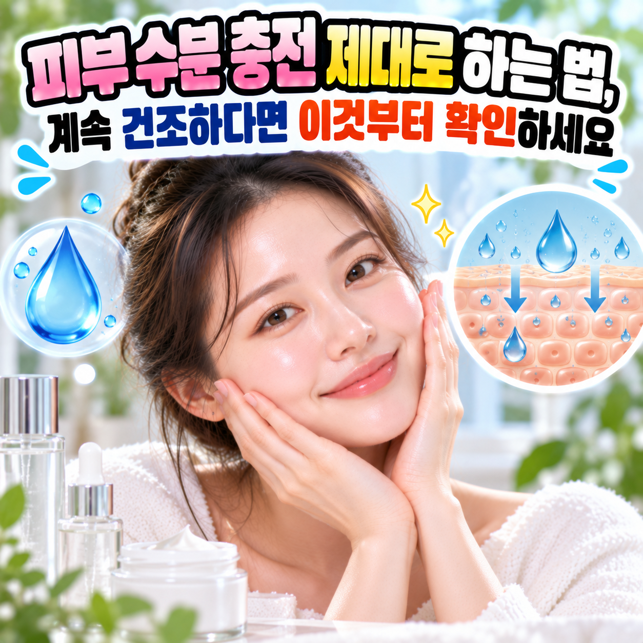 피부 수분 충전