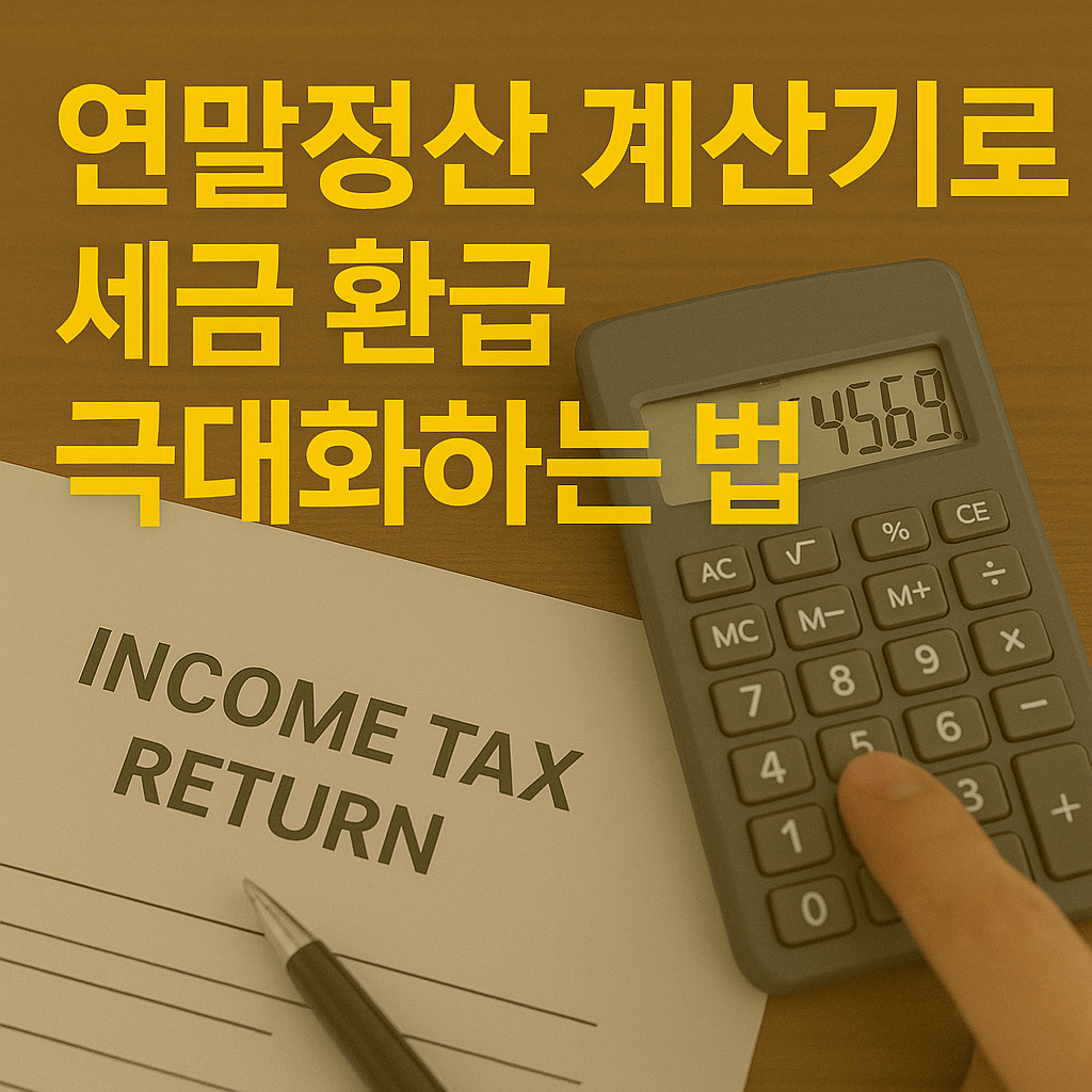 연말정산 계산기로 세금 환급 극대화하는 법