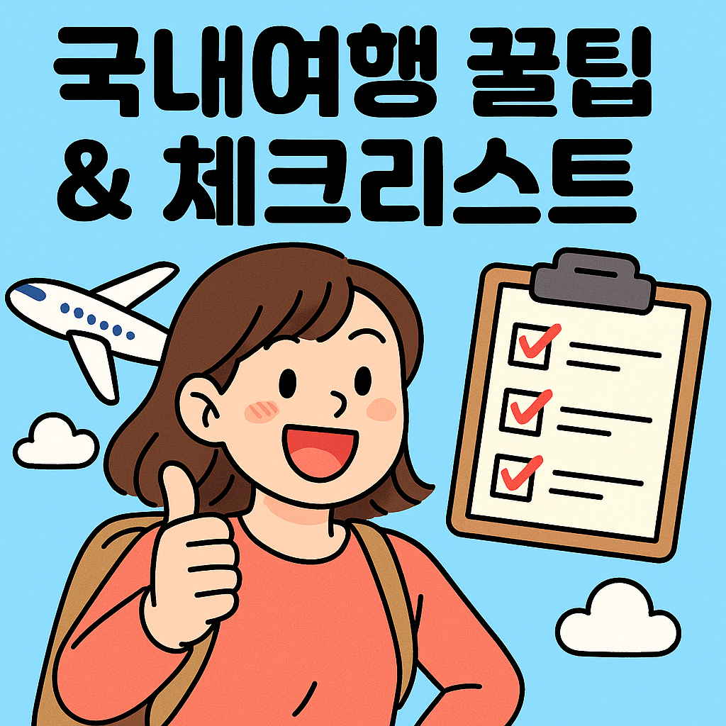 국내여행 꿀팁& 체크리스트 관련사진