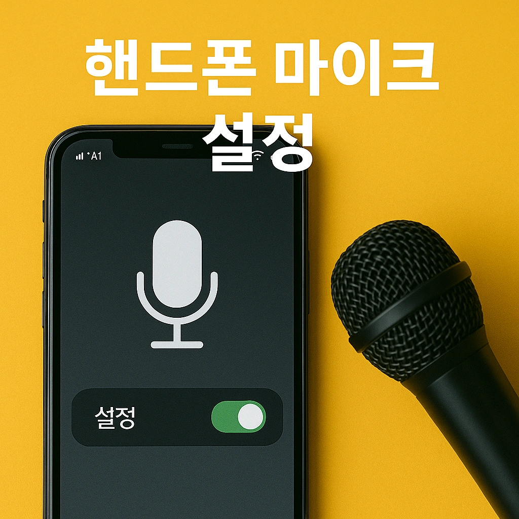 핸드폰 마이크 사용 가이드