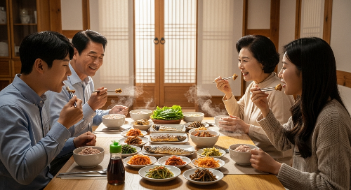 한국 가정의 영양가 높은 식사 문화