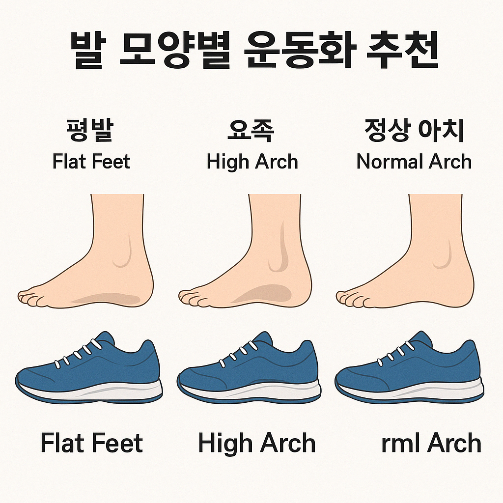 발 모양별 운동화 추천 관련 사진