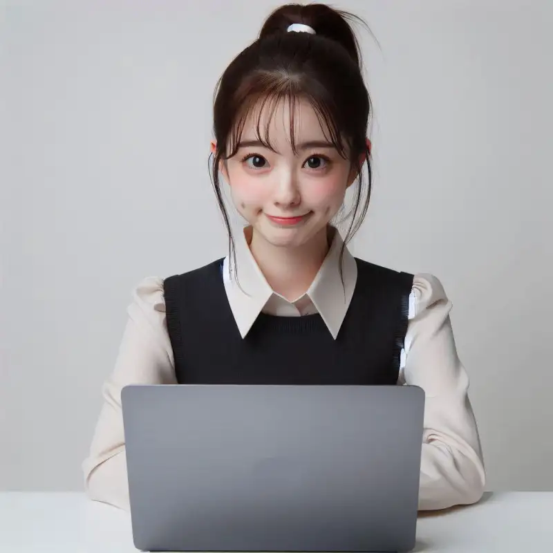 챗지피티-짱구스타일-이미지-생성-방법을-알아보는-여성의-모습