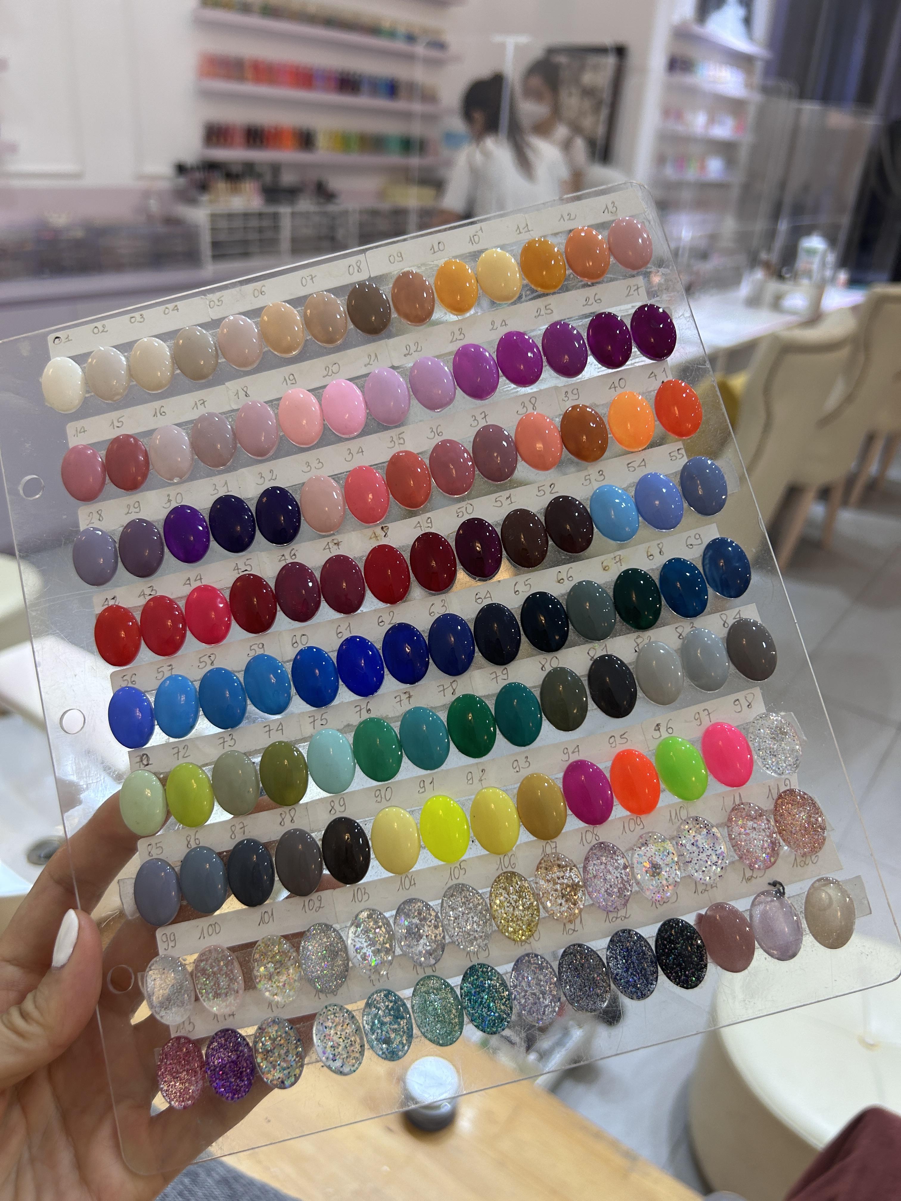 베트남 나트랑 오드리 네일샵 컬러차트