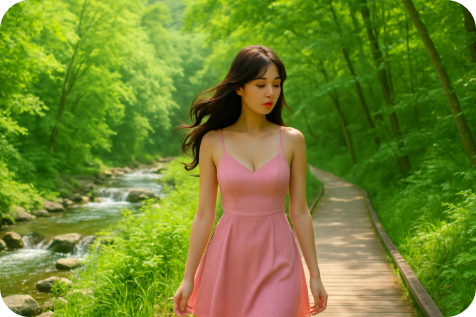 숲길을 걷는 사랑의 잔상