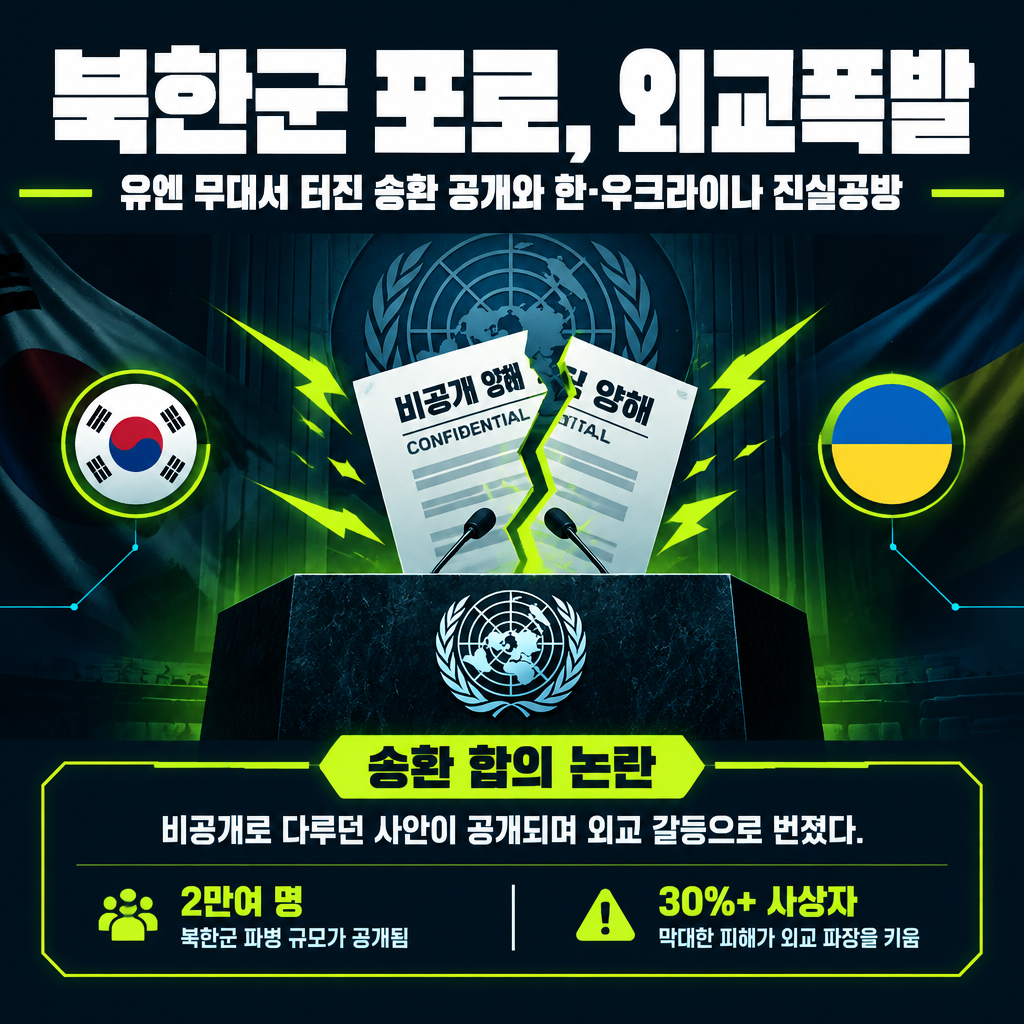 북한군 포로, 외교폭발