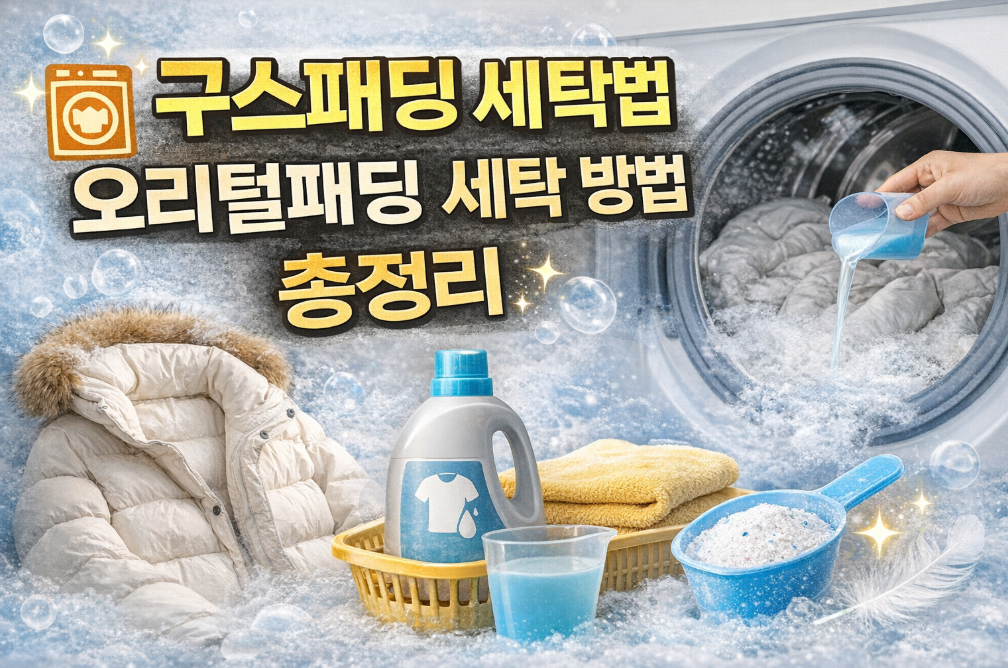 구스패딩 세탁 이것만 알면 집에서도 완벽!