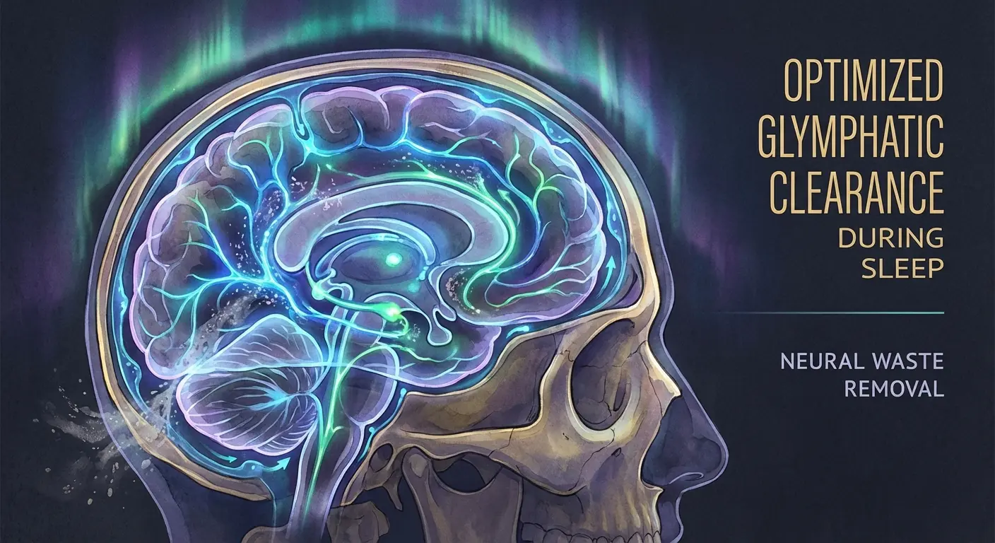 뇌 림프계의 회복 흐름이 활성화된 모습