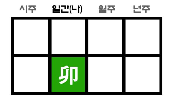 지지가 묘목인 사주