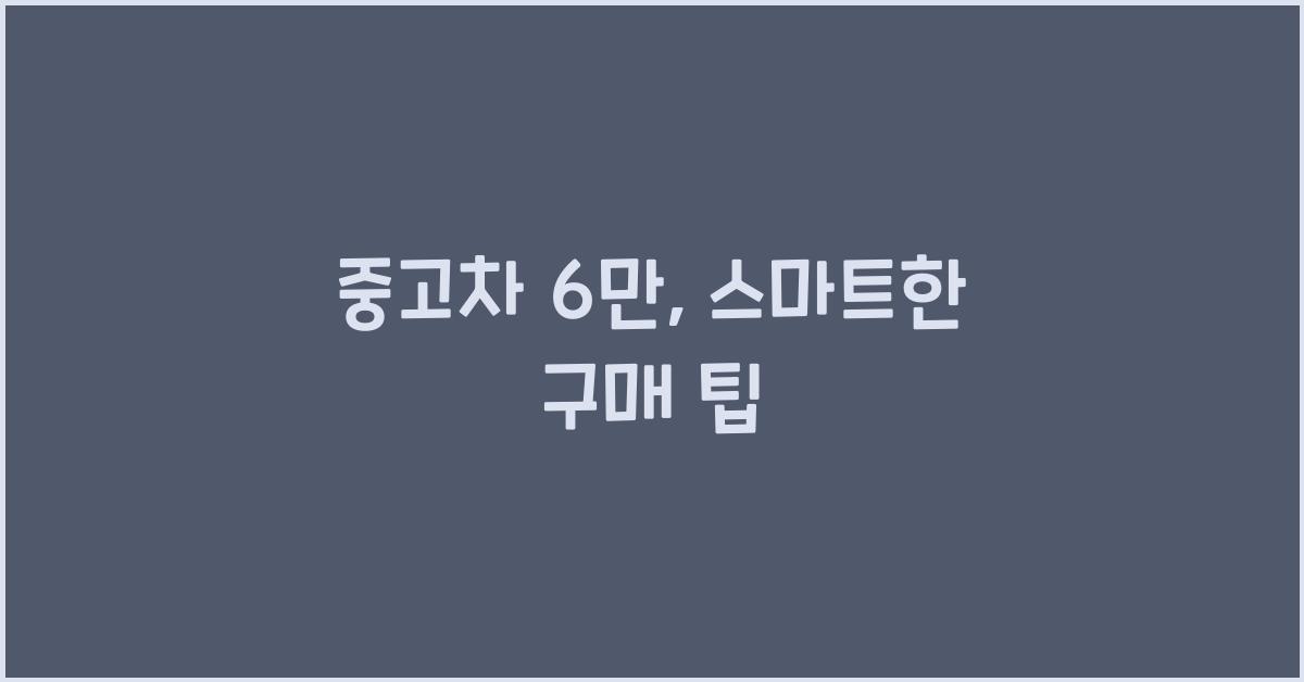 중고차 6만