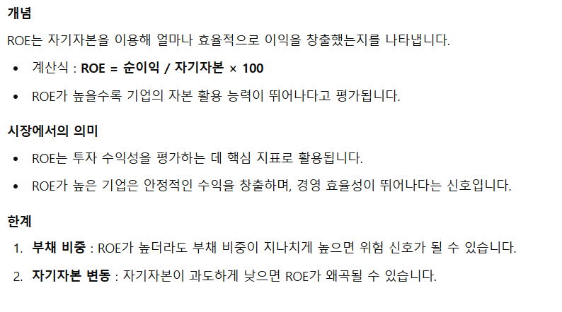 자기자본이익률