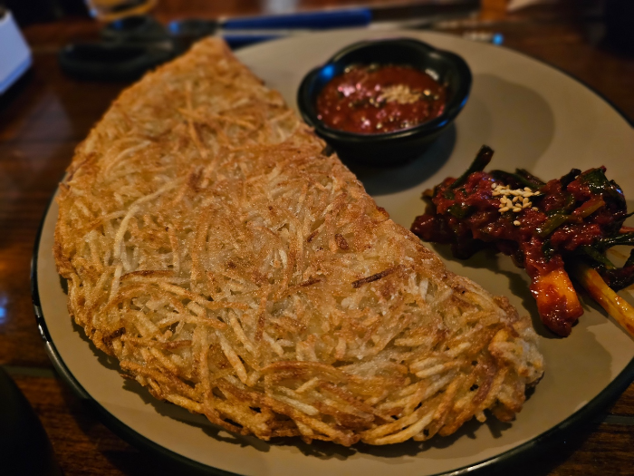 치즈감자채전 모습