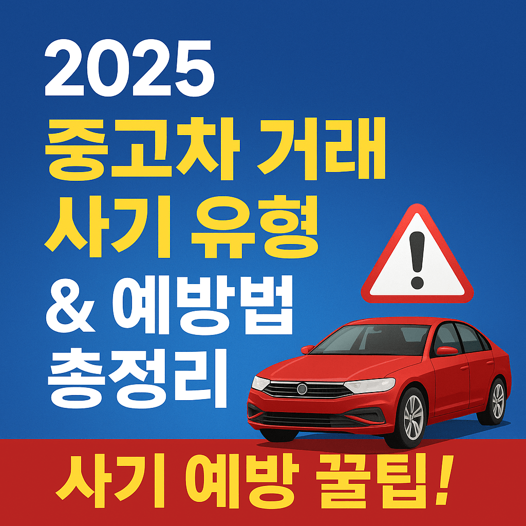 중고차 거래 사기 유형 &amp; 예방법 총정리