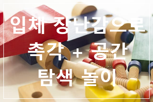 입체 장난감으로 촉각 + 공간 탐색 놀이