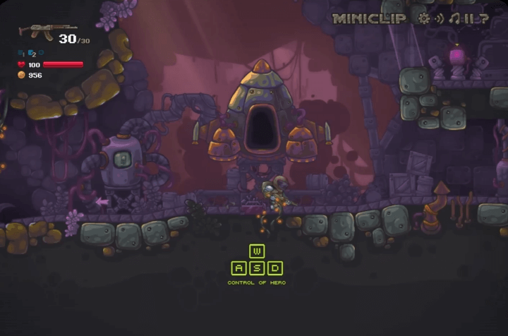 좀보트론2-타임머신-플래시게임-시작-화면