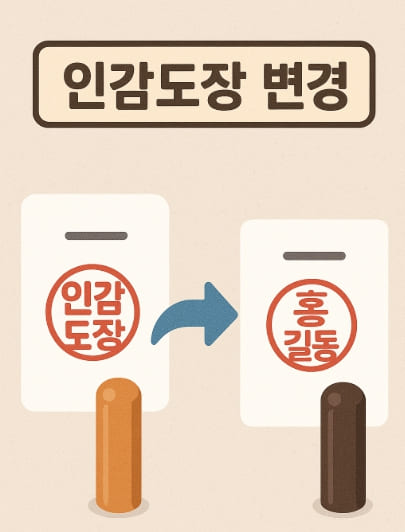 인감도장변경