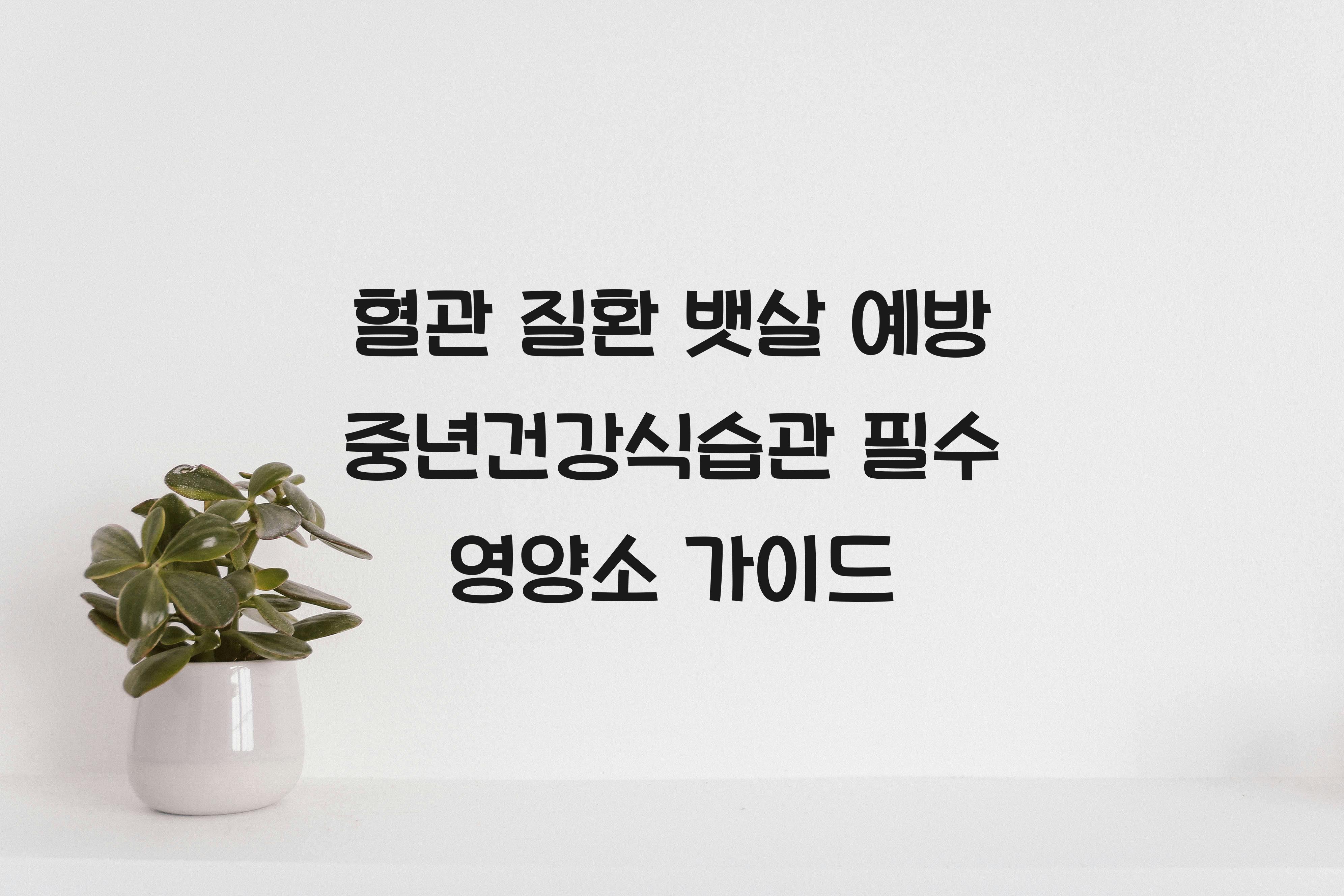 중년건강식습관