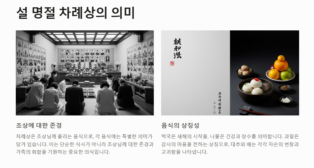 차례상 의미