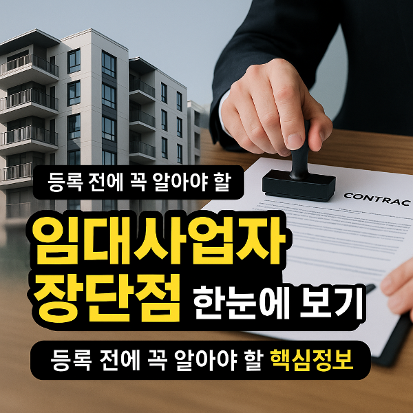 임대사업자 장단점 썸네일 이미지입니다.