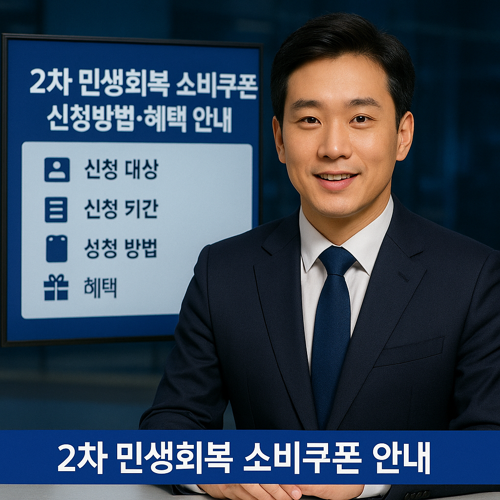 2차 민생회복 소비쿠폰 신청방법과 혜택