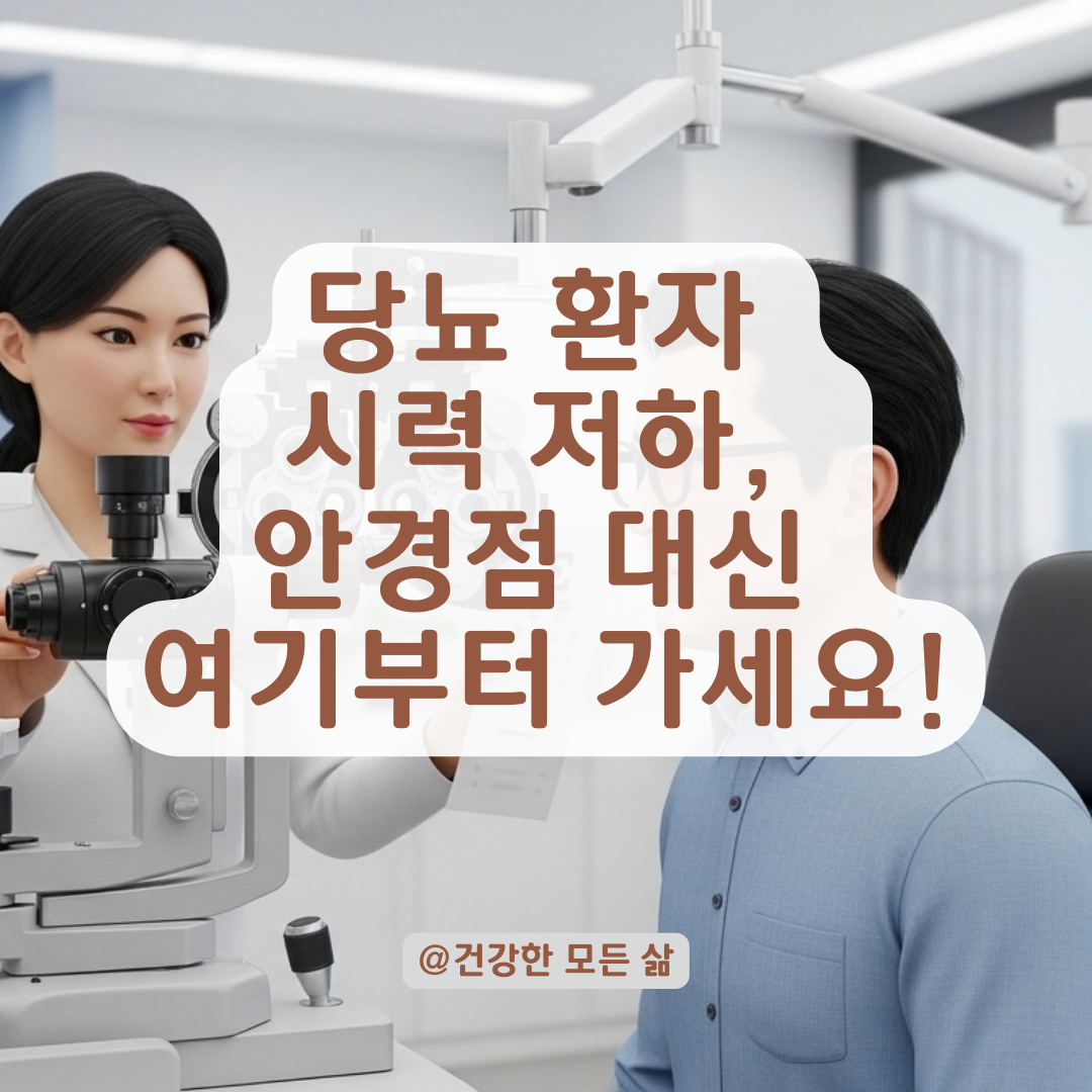 당뇨 환자 안경 맞추기 전 안과 검진 필수인 이유!