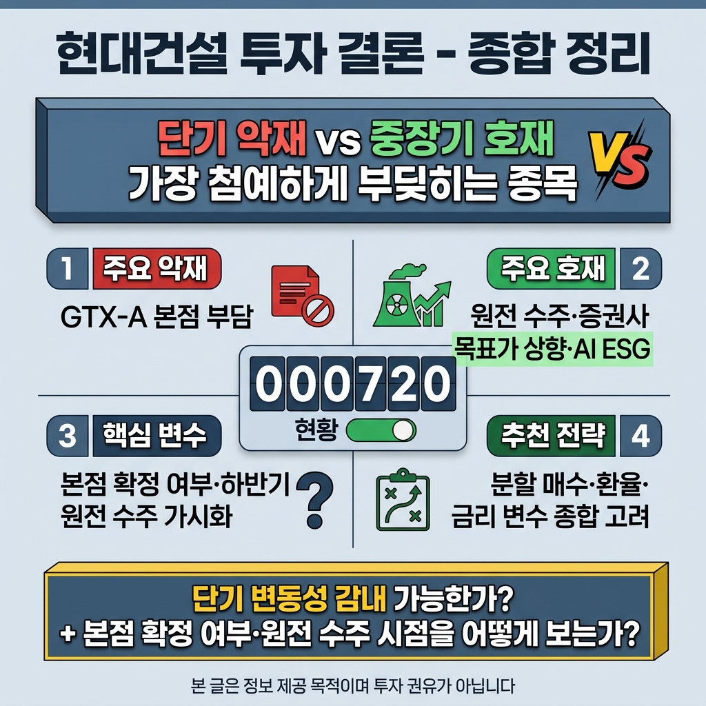 현대건설 주가 전망