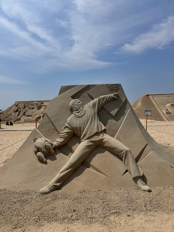 해운대 모래축제 전시물