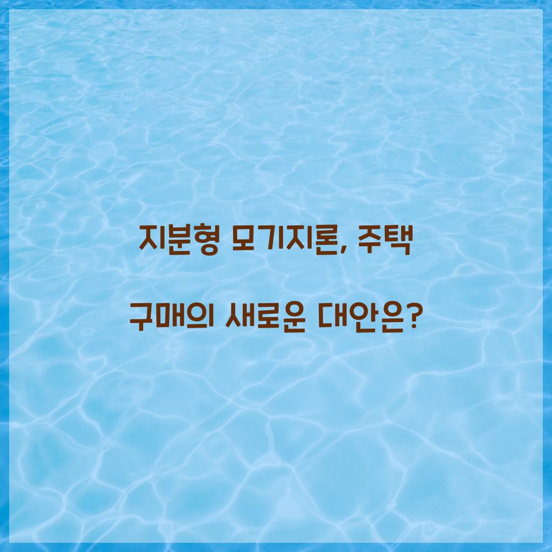 지분형 모기지론