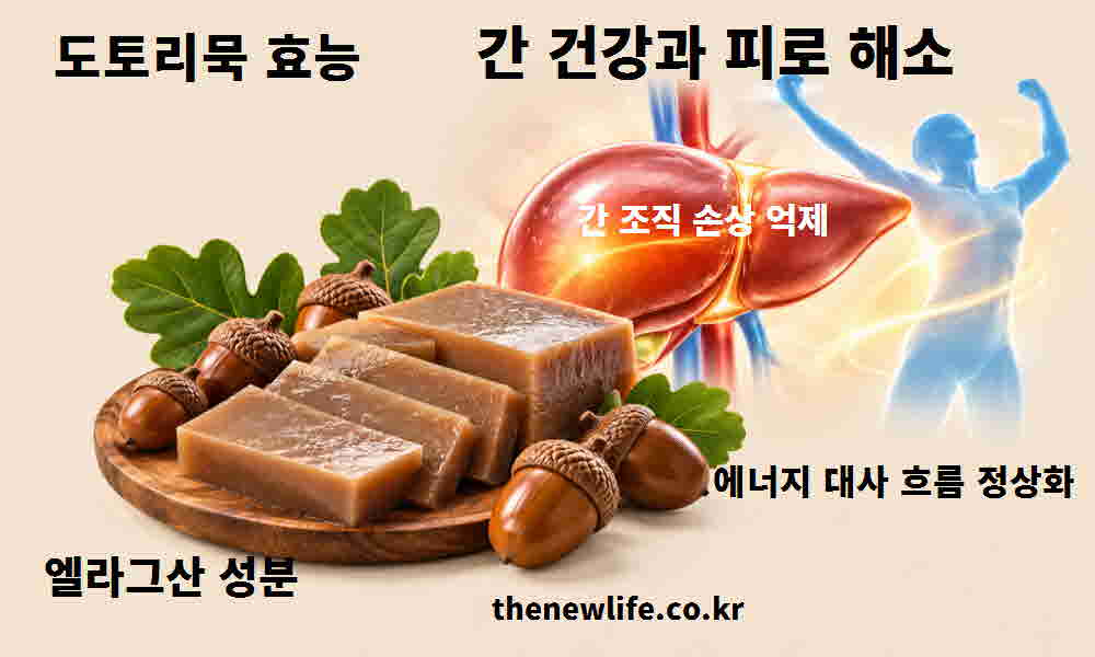 도토리묵 효능 간 건강 피로 해소
