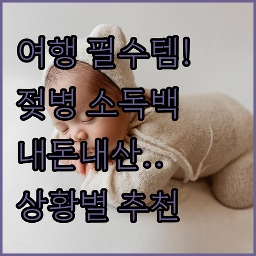 여행용 젖병 소독백 휴대용 쪽쪽이 살..