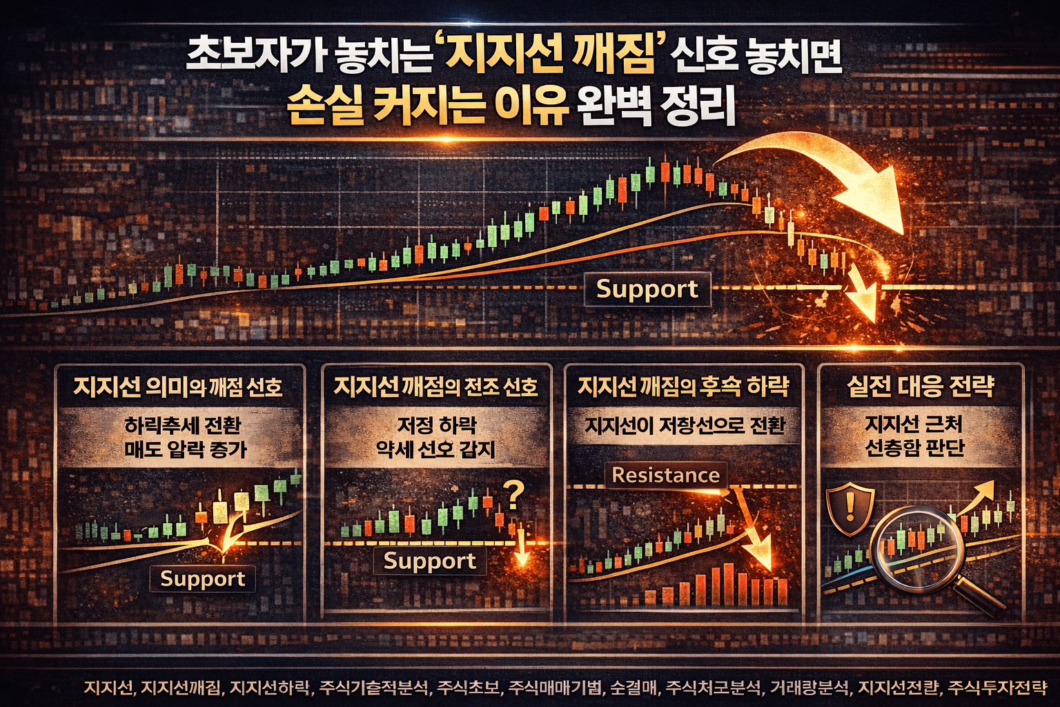 지지선 깨짐 분석과 대응 전략