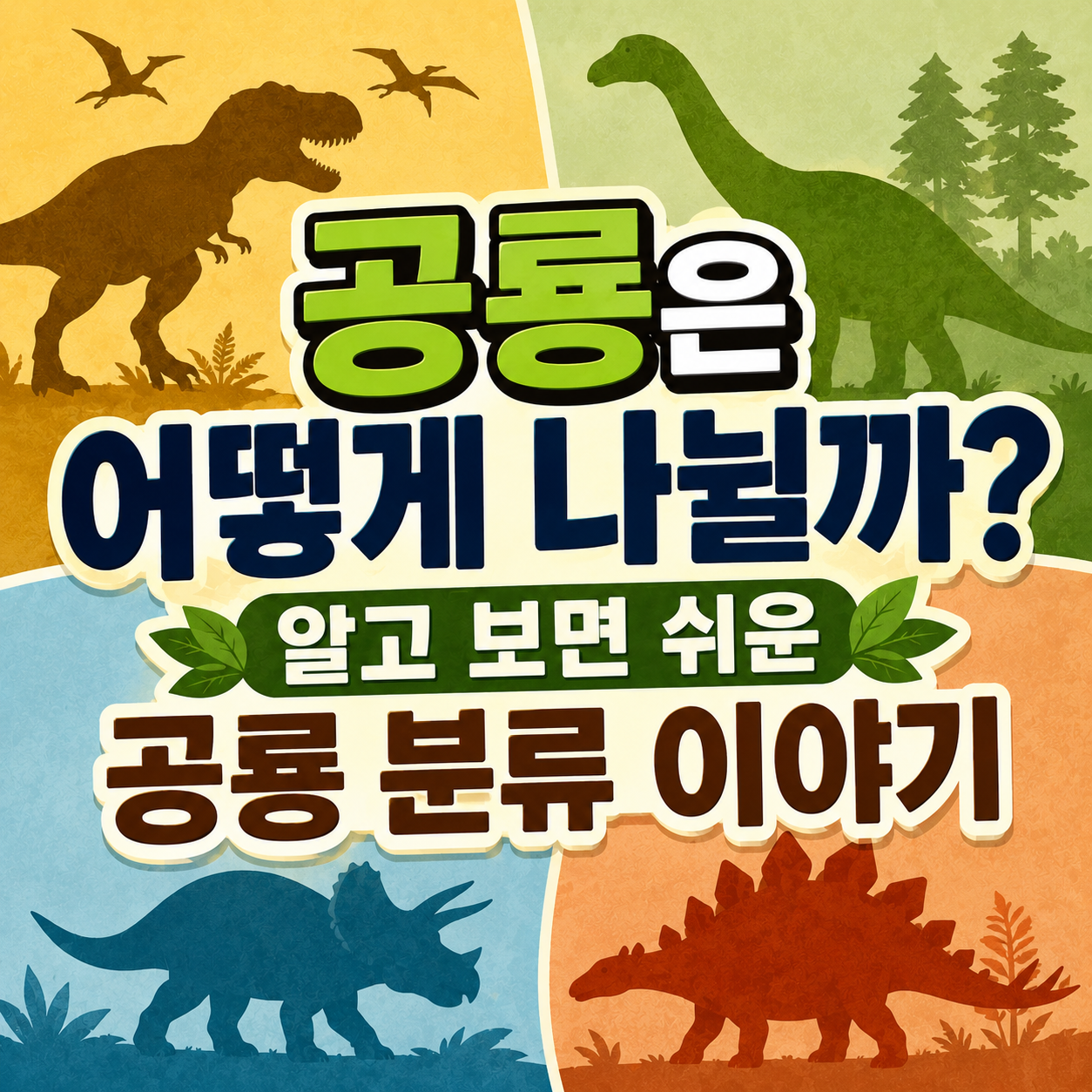 공룡은 어떻게 나뉠까