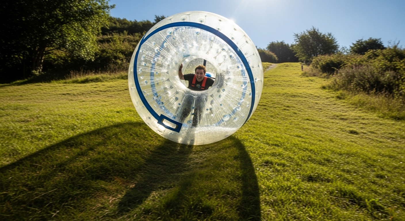 조빙:우레탄 공 안에서 즐기는 사람