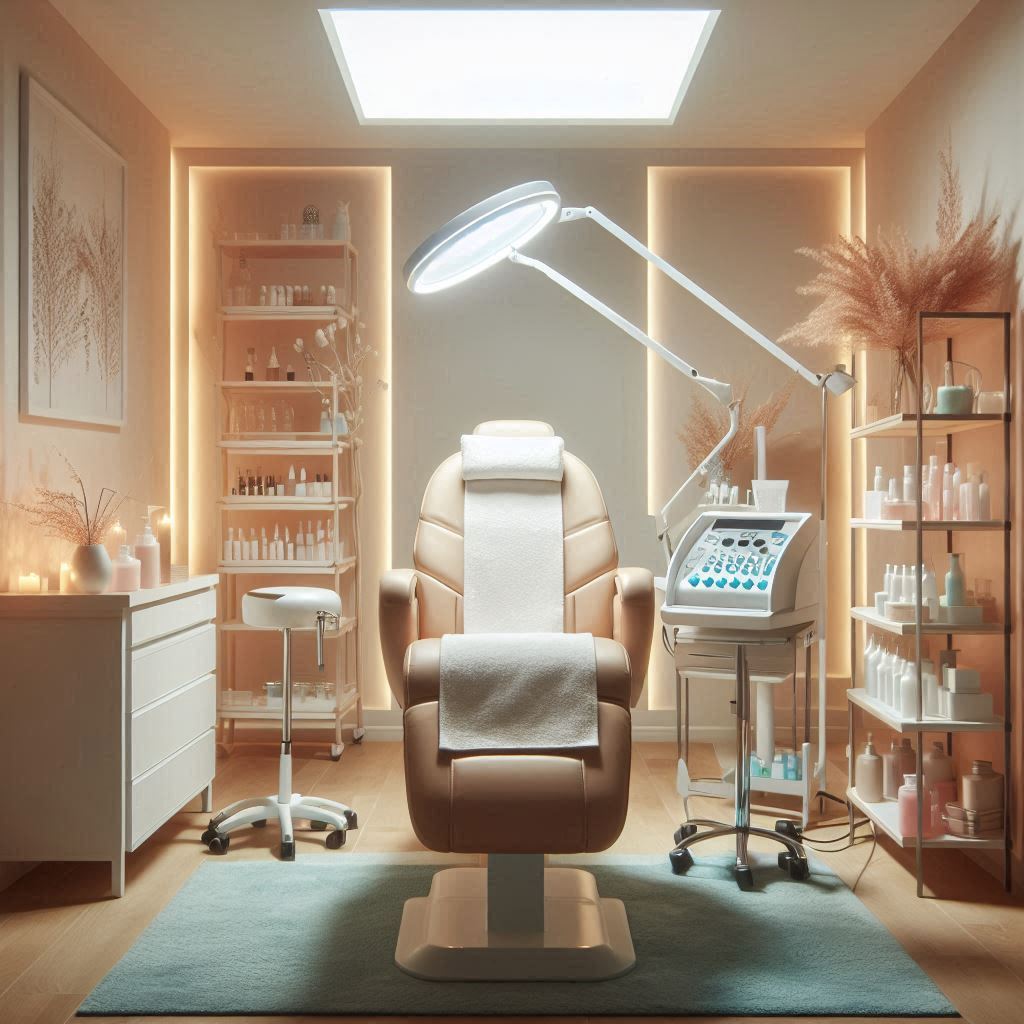 피부,체형관리 샵 배경