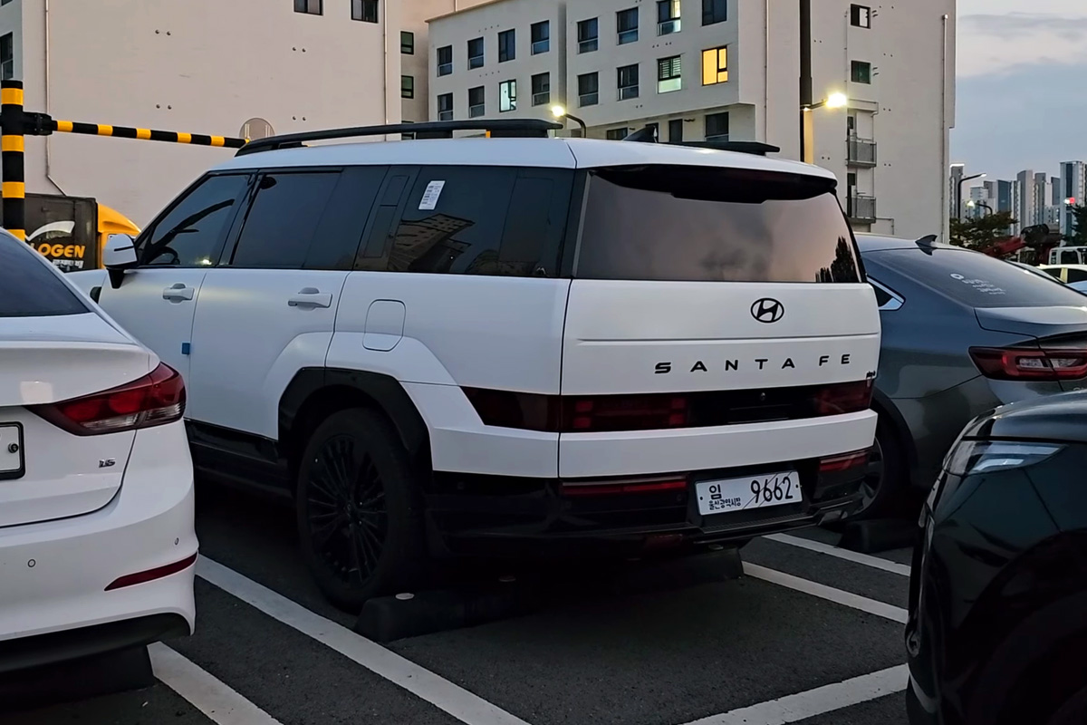 현대차 '싼타페 PHEV' 테스트카 (출처 : 숏카)