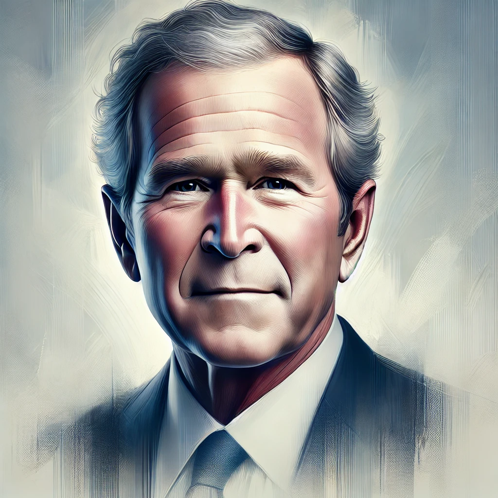 미국의 제43대 부시 대통령의 그림