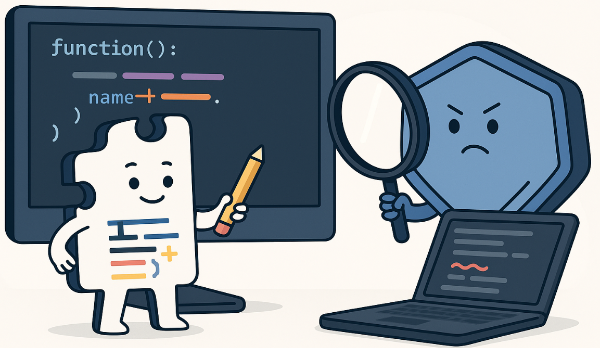 Prettier vs ESLint 설명 삽화 이미지