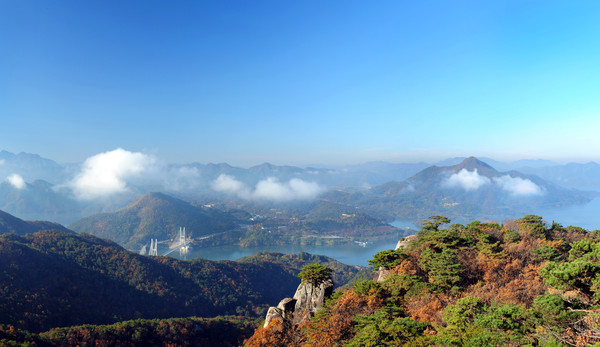 금수산 등산코스 지도