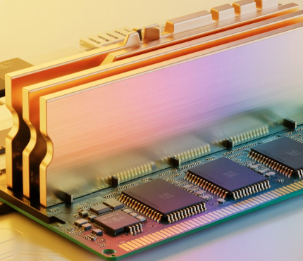 DDR4 16GB RAM memory modules with heat spreader showing 3200MHz clock speed and CL16 latency specifications