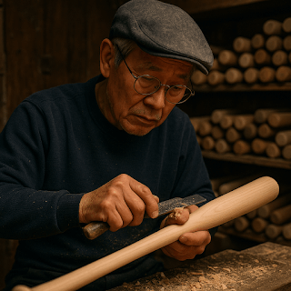 야구방망이 깎는 달인 김태규 선생님