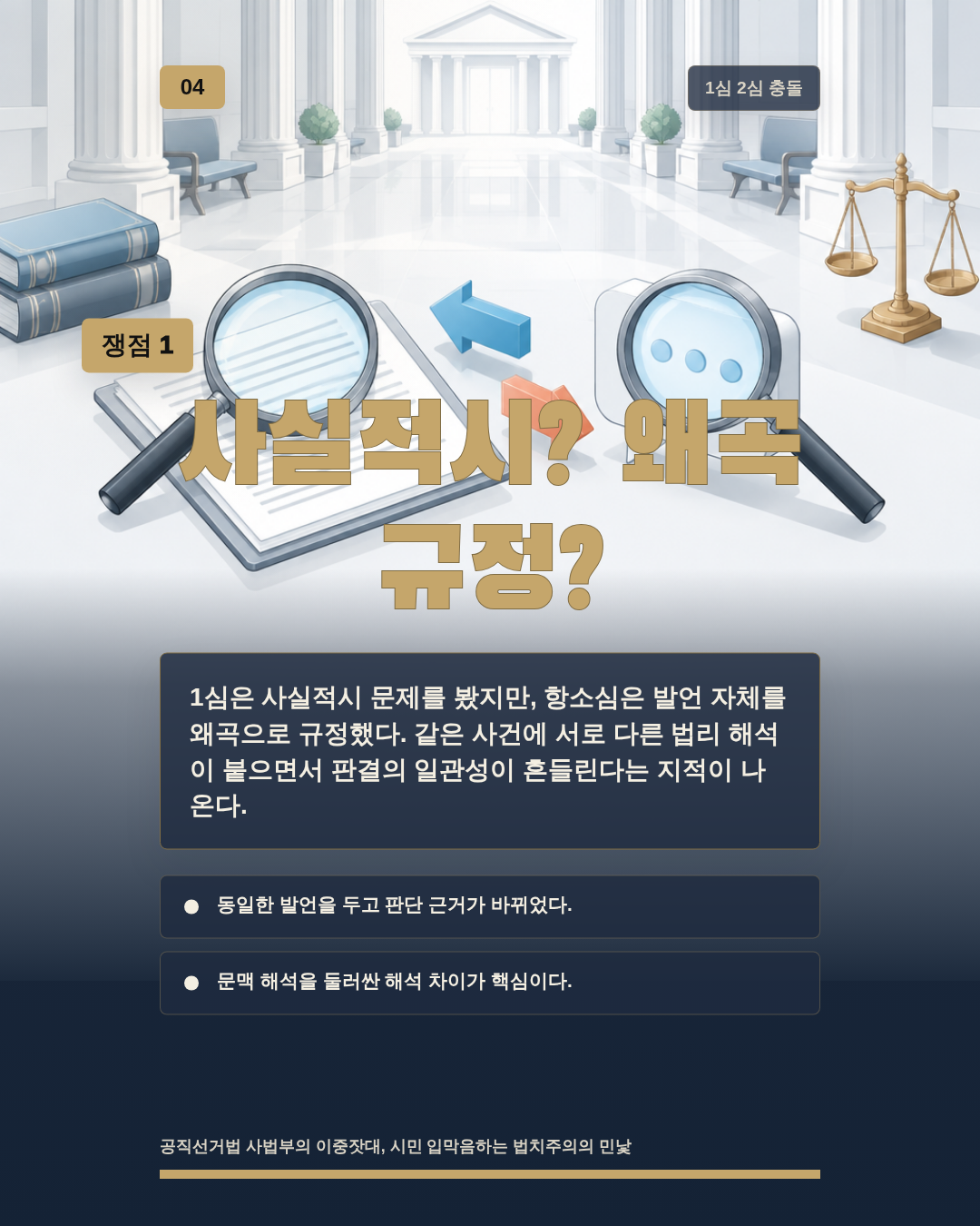 사실적시? 왜곡 규정?