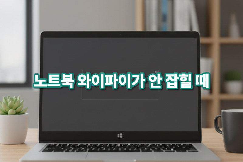 노트북 와이파이 연결 안 될 때 해결 방법 대표 이미지