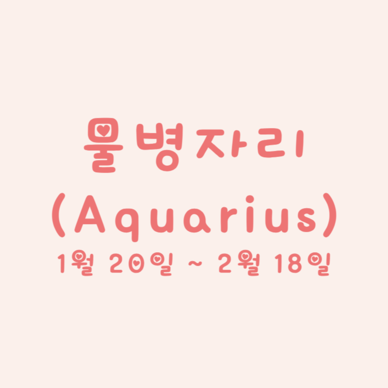 물병자리 (Aquarius)