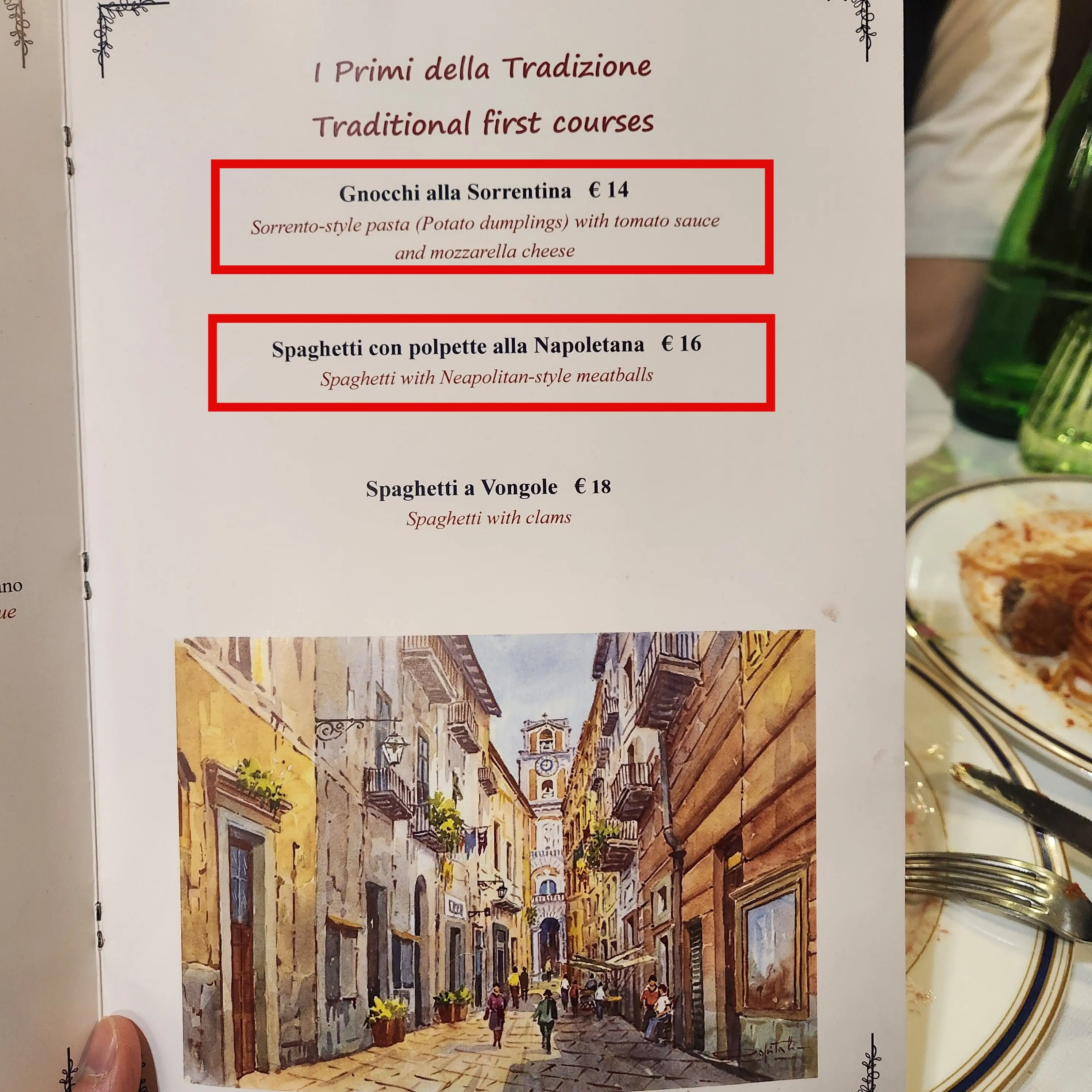 뇨끼-파스타-메뉴판