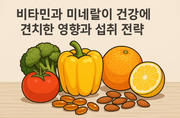 비타민과 미네랄이 건강에 미치는 영향 관련 사진