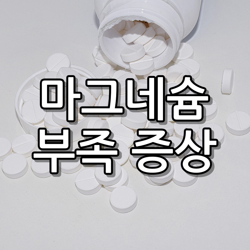 마그네슘 부족 증상 그냥 지나칠 수 있는 10가지