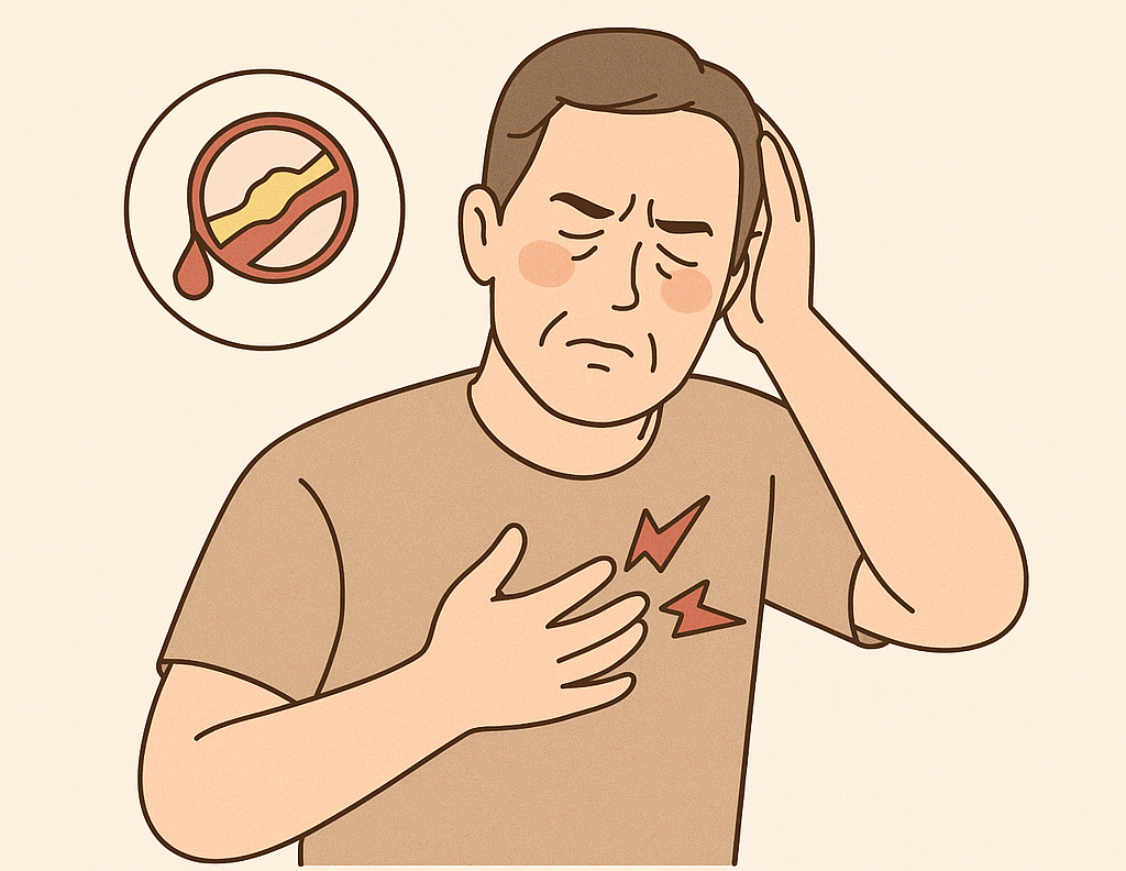 가슴 통증 주의