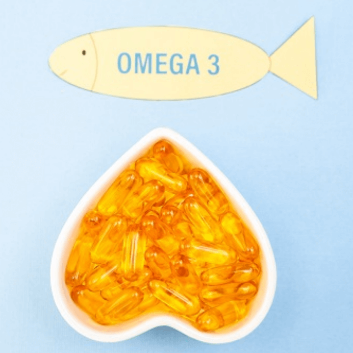 가득-쌓인-오메가3-지방산-캡슐과-생선-일러스트