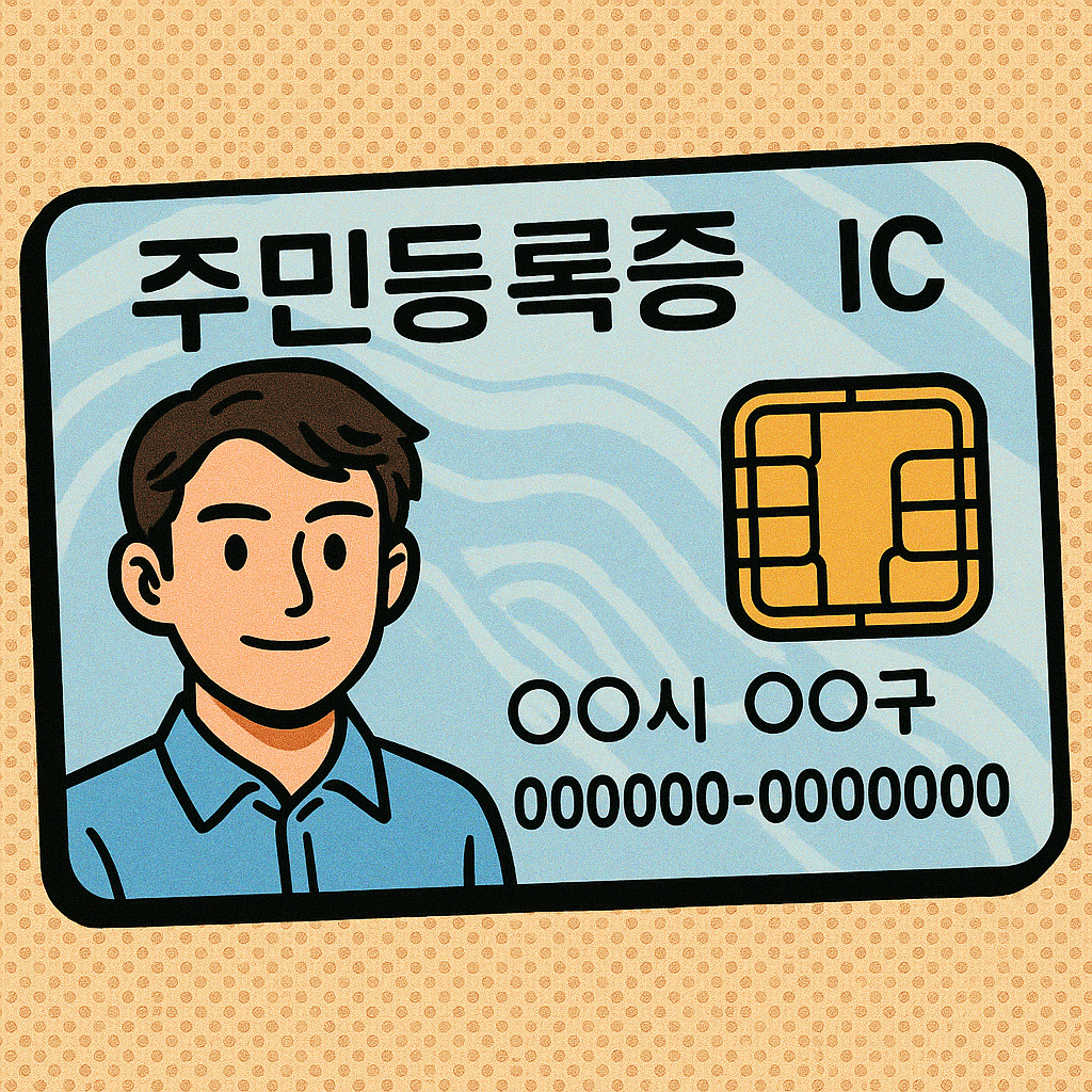 IC 카드형 주민등록증 이미지